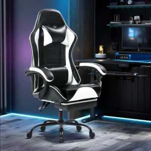 Gaming Chair, Ergonomic Video Game Chair for Adults, Computer Chair with Wheels
