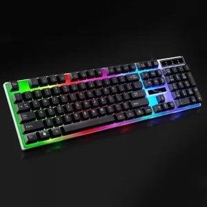 Wired G21 Glowing Usb Computer Gaming Mechanical Keyboard Color Backlight For Laptop Universal Notebook Keyboard