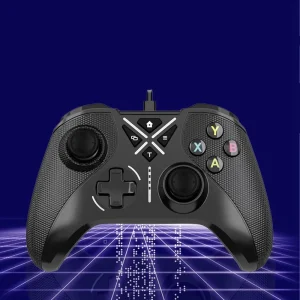 Wired Game Controller With Hall Triggers Joysticks And Turbo Function For Series S/X, One, And PC