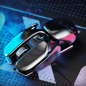 PX2 Metal 2.4G Rechargeable Wireless Mute 1600DPI Mouse 6 Buttons for PC Laptop Computer Gaming Office Home Waterproof Mouse ﻿